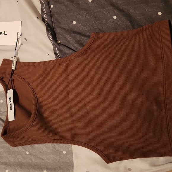NWT Thakoon brown cropped tank top Size Xs - Picture 2 of 8